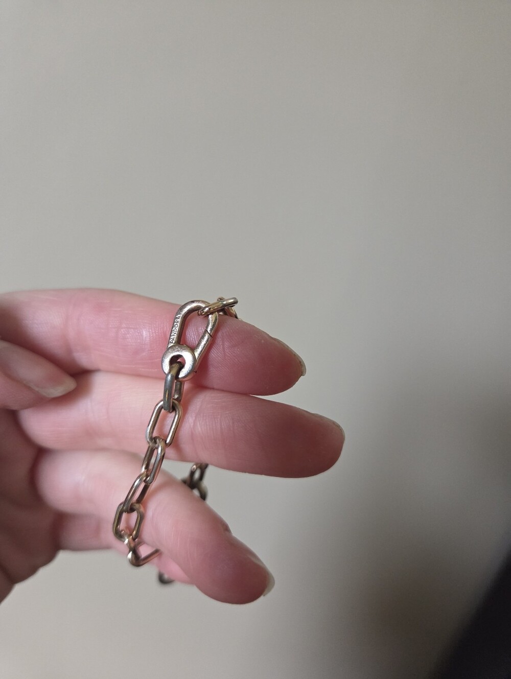 Pandora rose gols plated charm link bracelet - Picture 4 of 10